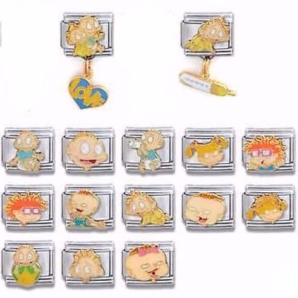 12 Rugrats Casa D'oro Italian Charm Bracelet NEW